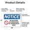 Signmission No Soliciting No Trespassing OSHA Notice Sign, Aluminum, 18in W x 12in L, 2PK OS-2PACK-NS-A-1218-L-14831 - alternate 6